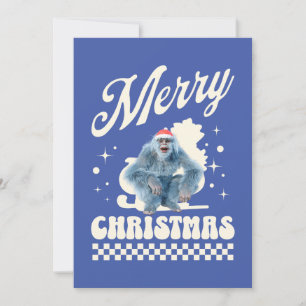 Funny Yeti - Merry Christmas Holiday Card