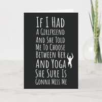Funny Yoga Cards For Men For Him