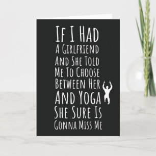 Funny Yoga Cards For Men For Him