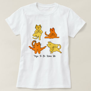 Funny Yoga Cats, Yoga Pun Meme Yoga Humour T-Shirt