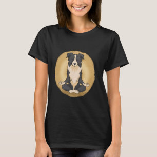 Funny Yoga Dog Border Collie T-Shirt