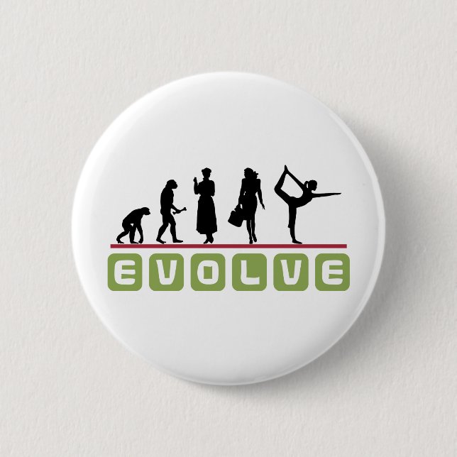 Funny Yoga Gift 2 Inch Round Button (Front)