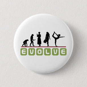 Funny Yoga Gift 2 Inch Round Button