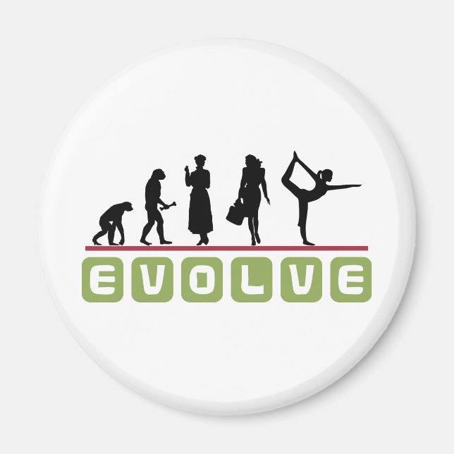 Funny Yoga Gift Magnet (Front)