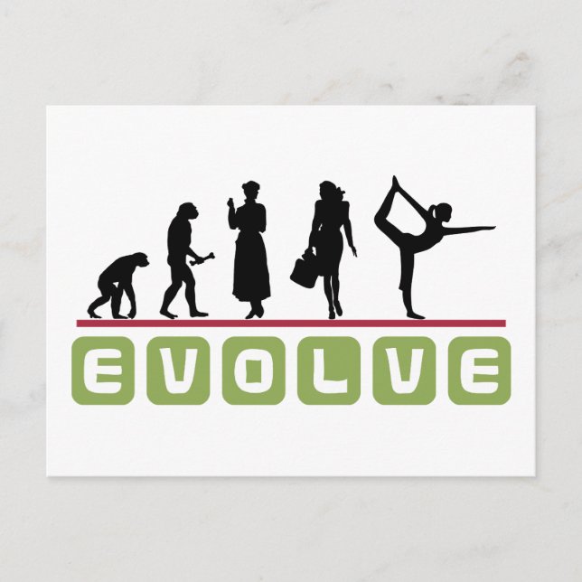Funny Yoga Gift Postcard (Front)