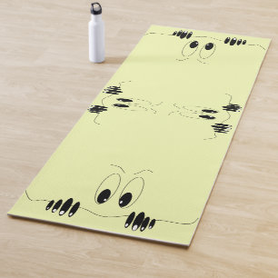 Funny Yoga Mat with Curiosity Eyes - Choose Colour