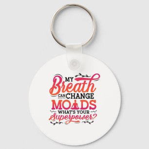 Funny Yoga Meditation Breathwork _6 Keychain