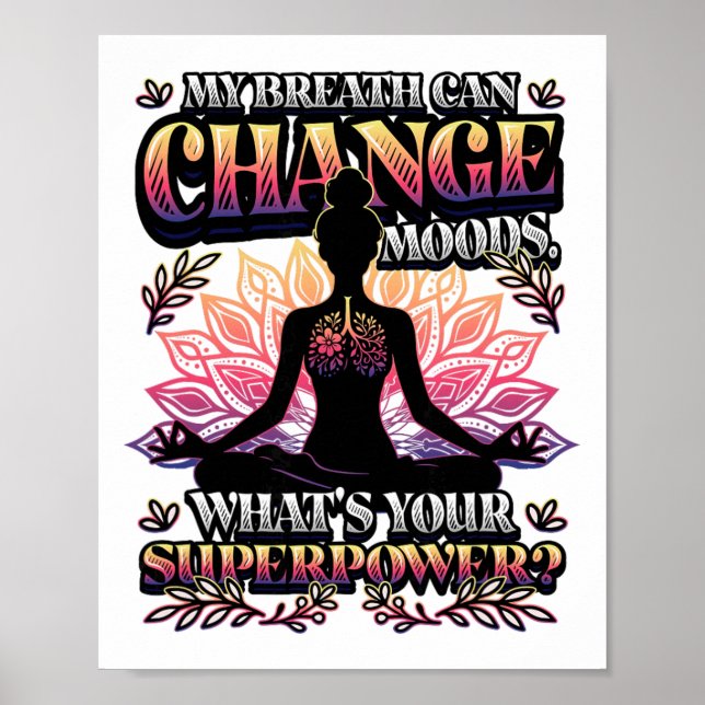 Funny Yoga Meditation Breathwork _7  Poster (Front)