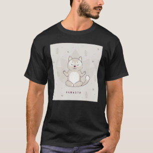Funny Yoga pose meditation raccoon namaste lotus m T-Shirt