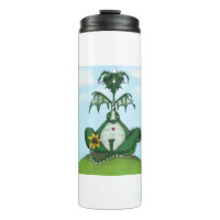 Funny Yogi Dragon Painting