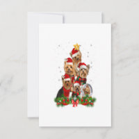 Funny Yorkshire Terrier Dog Christmas Tree Gift