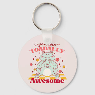 Funny You Are Awesome Pun Keychain