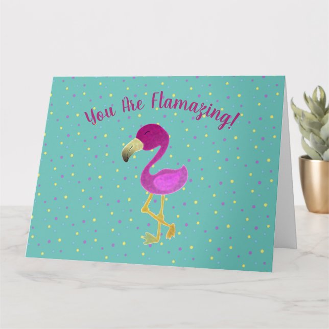 Funny You Are Flamazing Card (Small Plant)