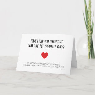 Funny You Are My Favourite Dad Father's Day  Card