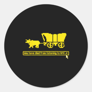 Funny You Have Died From Listening To Rfk Jr  Classic Round Sticker