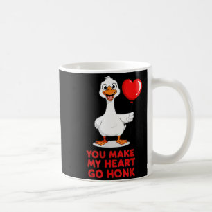 Funny You Make My Heart Go Honk Matching Valentine Coffee Mug