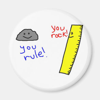 Funny "You Rock, You Rule" products Magnet