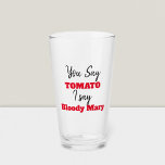 Funny | You Say Tomato I say Bloody Mary Glass<br><div class="desc">Start brunch with the Funny | You Say Tomato I say Bloody Mary tumbler/glass</div>
