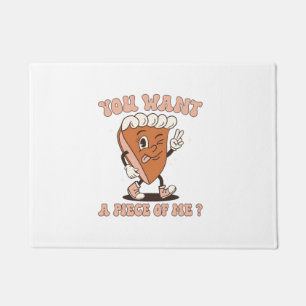 Funny You Want A Piece Of Me Kawaii Pumpkin Pie Th Doormat