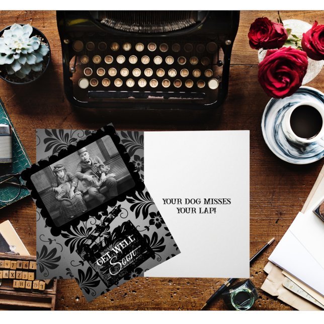 Funny Your Dog Misses Your Lap Get Well Card (Creator Uploaded)