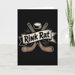 Funny Youth Ice Hockey Little Sister Brother Rink  Card