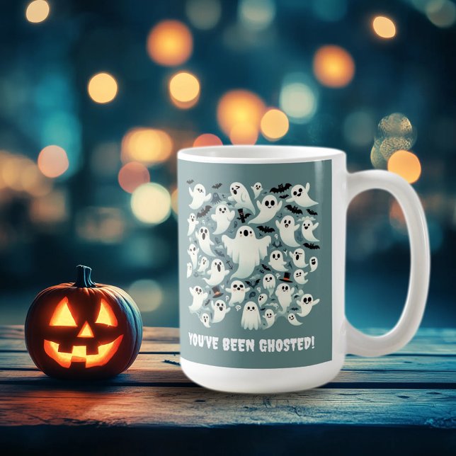 Funny You've Been Ghosted Ghosts in Flight Coffee Mug (Funny You've Been Ghosted Haunting of Ghosts 15oz Mug Cover Photo)