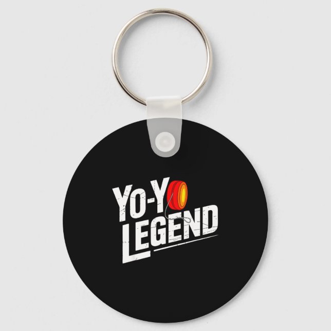 Funny Yoyo Player Legend Yo-yo Performer  Keychain (Front)