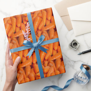 Funny, Yummy, Baby Carrots, Custom Wrapping Paper