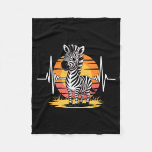 Funny Zebra Art For Men Women Kids Zebra Animal Pr Fleece Blanket