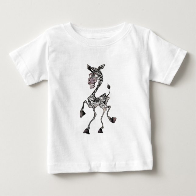 Funny Zebra Baby T-Shirt (Front)