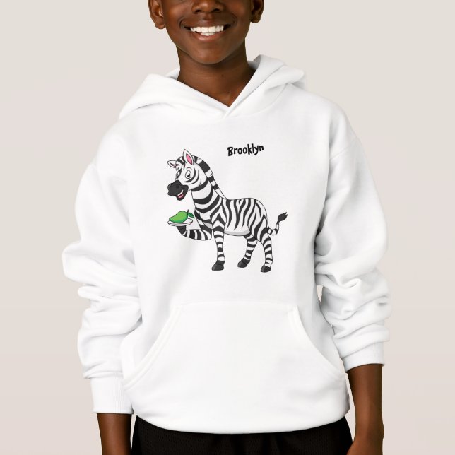 Funny zebra cartoon illustration  (Front)