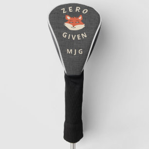 Funny Zero Fox Given Create Your Own Name Golf Hea Head Cover