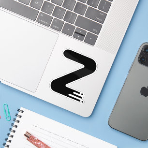Funny Zig Zag Letter Z Monogram