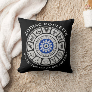 Funny Zodiac Signs Throw Pillow