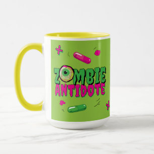 Funny Zombie Antidote.. Shhh.. Zombie Before ...  Mug