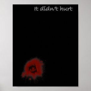 Funny Zombie Bite Halloween Bitten Injury Men Wome Poster