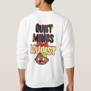 Funny Zombie Brain Graphic and Typography T-Shirt Sweatshirt