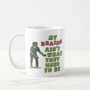 Funny Zombie Brains Old Age Coffee Mug