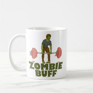 Funny Zombie Buff Weight Lifter Coffee Mug