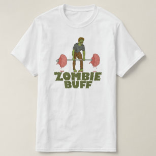 Funny Zombie Buff Weightlifter T-Shirt