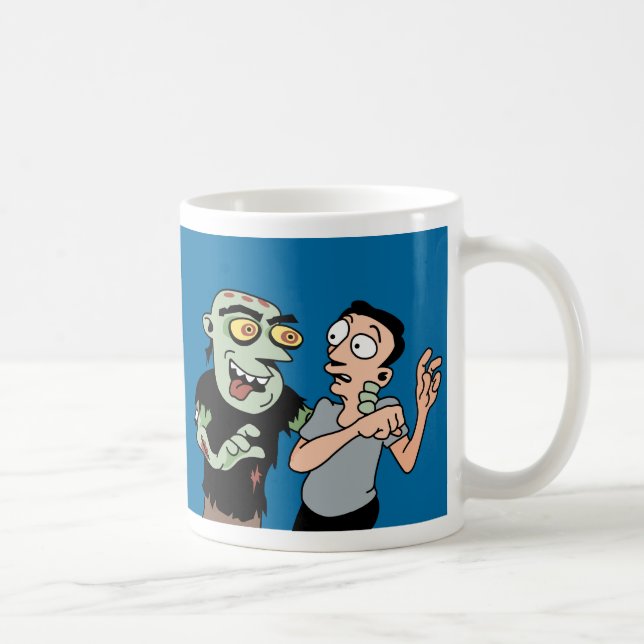 Funny Zombie Escape Plan Coffee Coffee Mug (Right)
