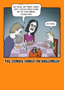 Funny Zombie Cartoon Cards Greeting Cards More Zazzle Ca