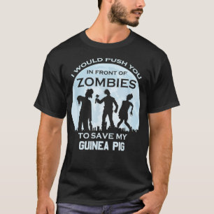Funny Zombie Halloween Pet Guinea Pig  T-Shirt