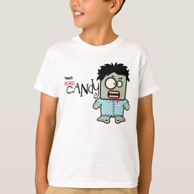 Funny Zombie Halloween T-Shirt (Front)