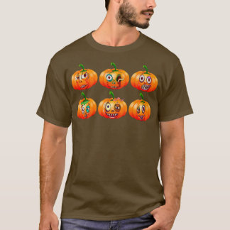 Funny Zombie Pumpkins Pumpkin Halloween Party Easy T-Shirt
