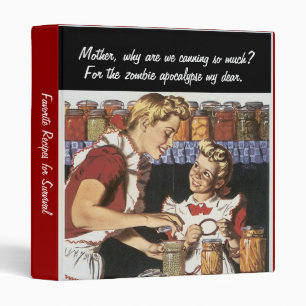 Funny Zombie Recipe Binder