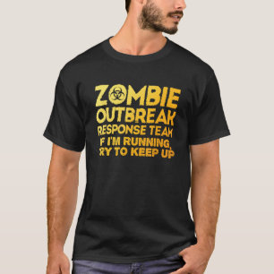 Funny Zombie Running Designs For Men Women Runner T-Shirt