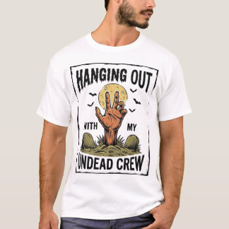 Funny Zombie Shirt for Horror Fans Vintage Undead