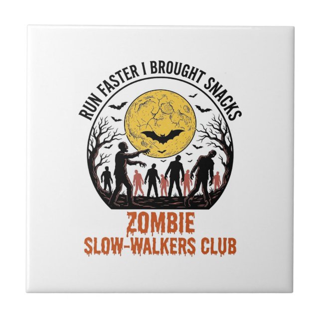 Funny Zombie Shirt with Engraved Moon and Dark Hum Tile (Front)