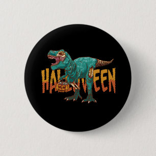 Funny Zombie T Rex - Halloween Costume 2 Inch Round Button